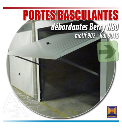 Portes de garage basculantes Berry N80 Hormann pour boxes en sous-sol