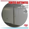 Portes de garage battantes pour boxes en sous-sol, habillage similaire au portes basculantes