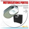 Moteur de portes de garage avec alimentation sur batterie