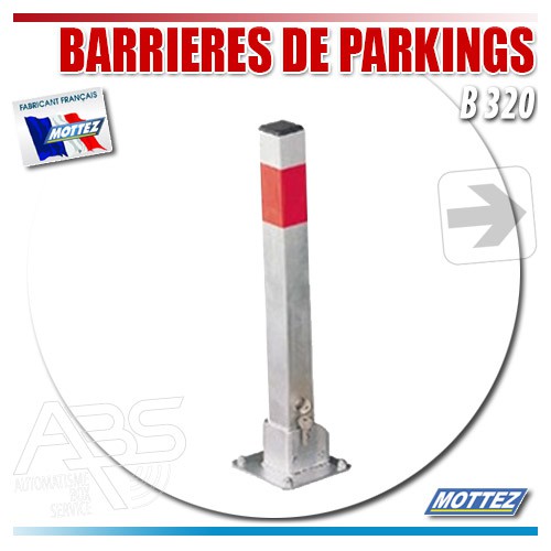 Poteau de stationnement Carré Rabattable Barrière Parking