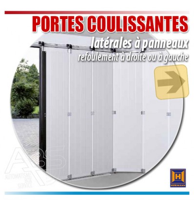 Portes de garage coulissantes à déplacement latéral