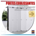 Portes de garage coulissantes à déplacement latéral