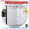 Portes de garage coulissantes à déplacement latéral