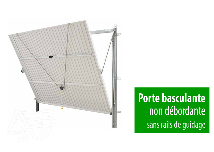 Porte de garage basculante motorisée à rainures verticales - Porte  basculante standard